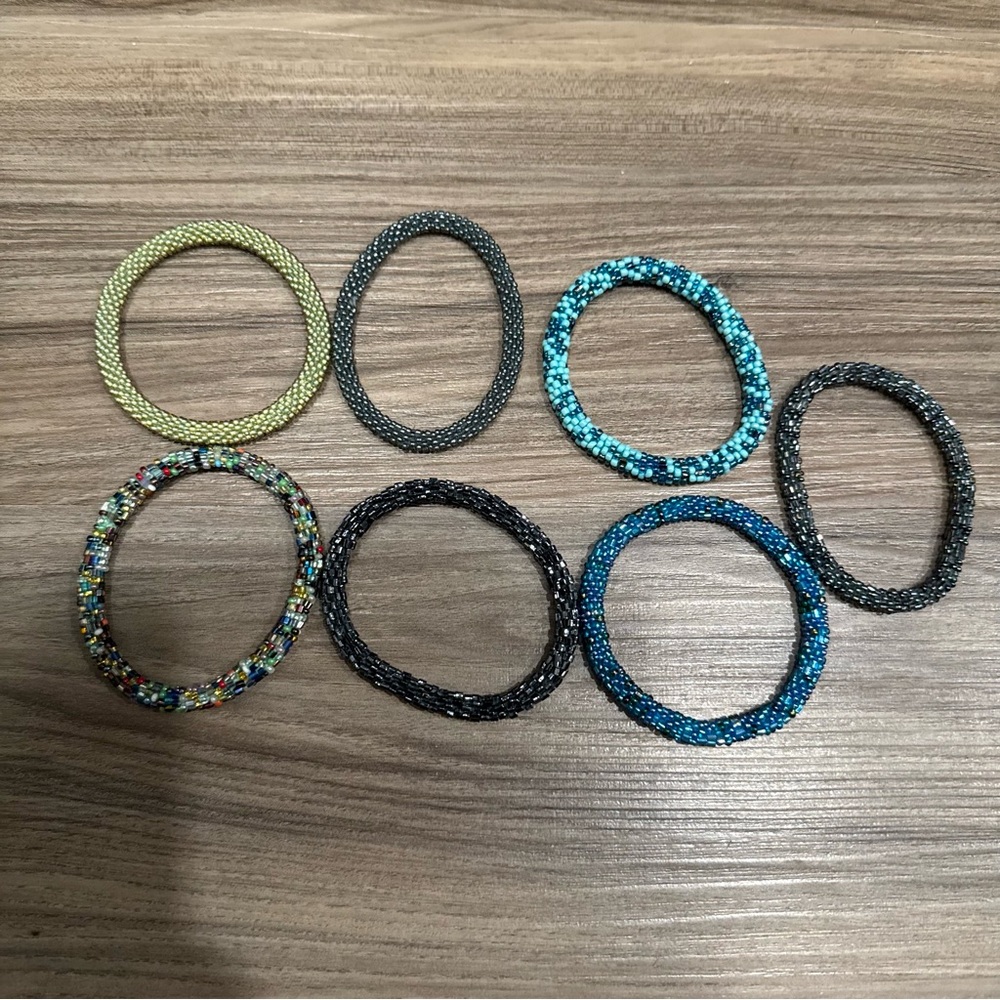 7pc Beaded Bracelet Stack - image 4